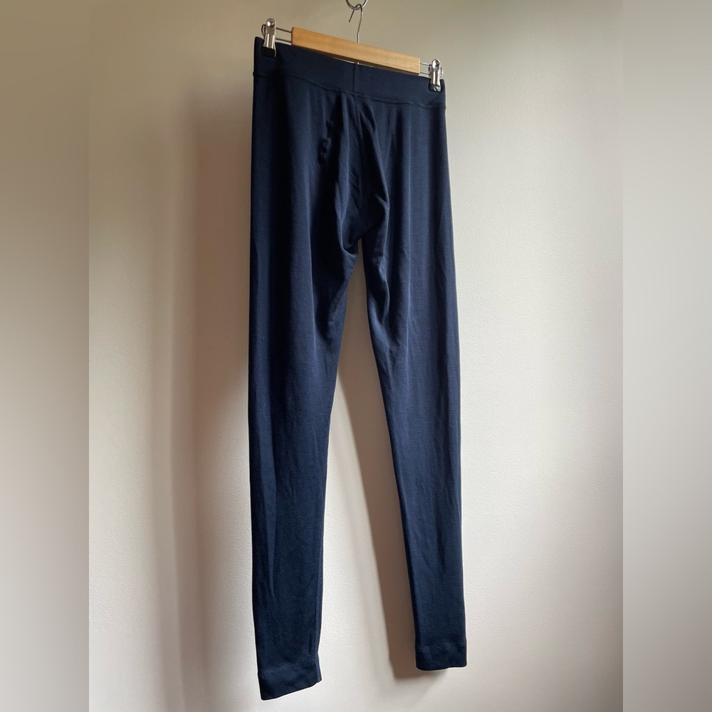 Smart Wool Navy Leggings / Base Layer Size Medium - Picture 2 of 11